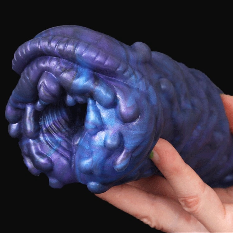 Âm đạo silicon trần bò rừng 3D cao cấp màu tím mềm mại chân thực