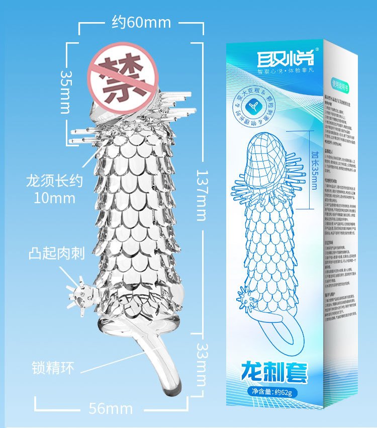 Kích thước bao cao su đôn dên gai rồng chi tiết