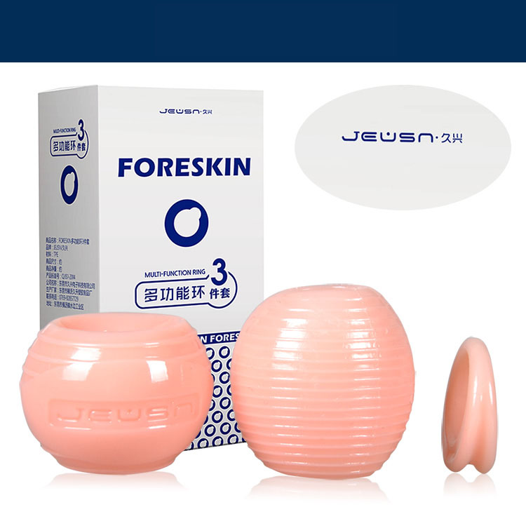 Bộ 3 size độn quy đầu ForeSkin màu da – tăng độ dày và tạo cảm giác đầy hơn khi quan hệ