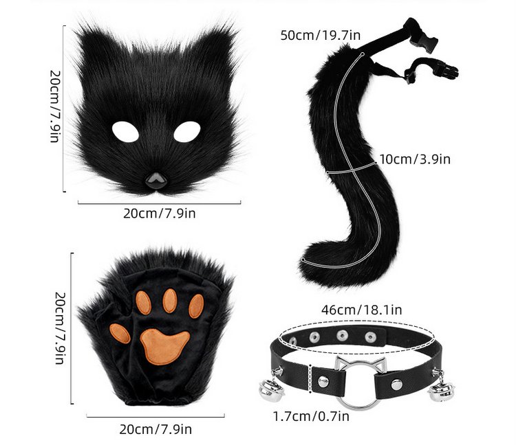Bộ cosplay tai cáo SLin – Phụ kiện hóa trang dễ thương