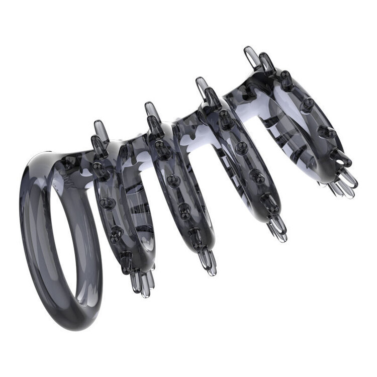 Bộ Vòng Gai Có Quai Đeo Yunman silicone mềm chống xuất tinh sớm