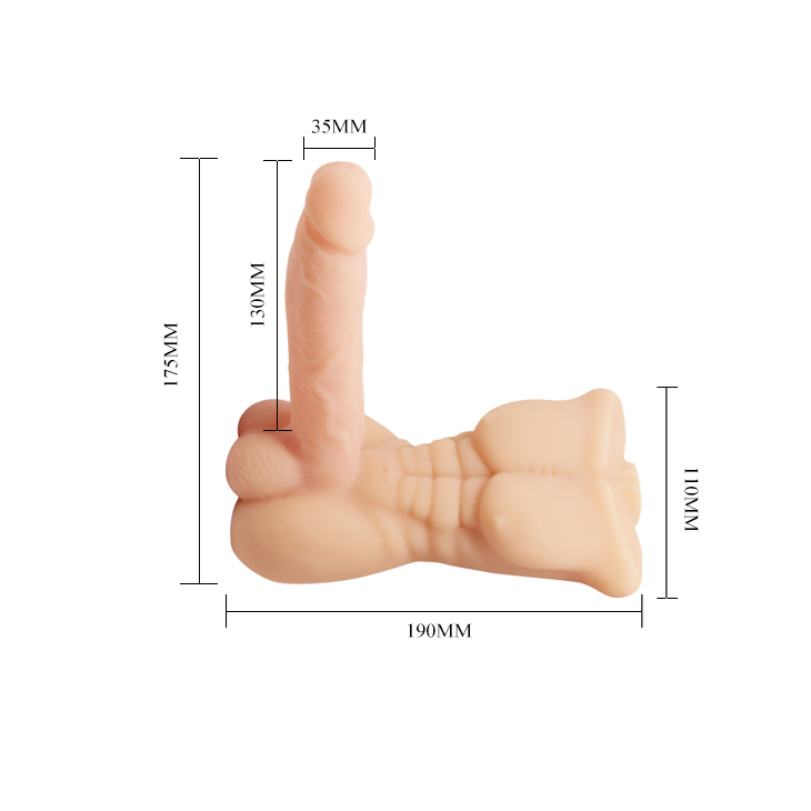 Búp bê bán thân Bigger Man silicone mềm