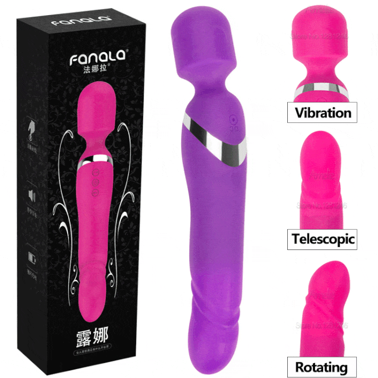 Chày rung Fanala 2 đầu chất liệu silicone
