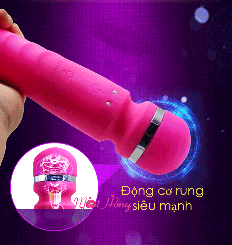 Chày rung Nalone Yoni với đầu ngoáy linh hoạt