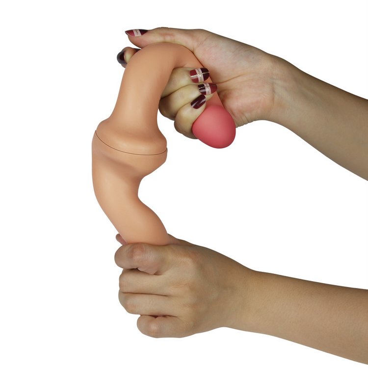 Chim giả 2 đầu Lovetoy Holy Dong 12 inch làm từ silicone siêu mềm mịn, màu da tự nhiên.