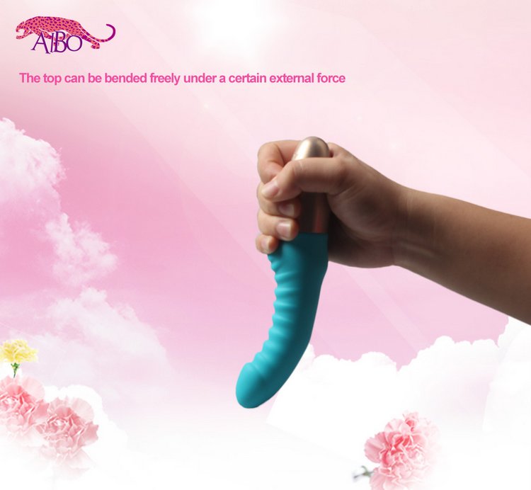  Dương vật giả Aibo Michelle rung xoay đầu mềm kích thích điểm G