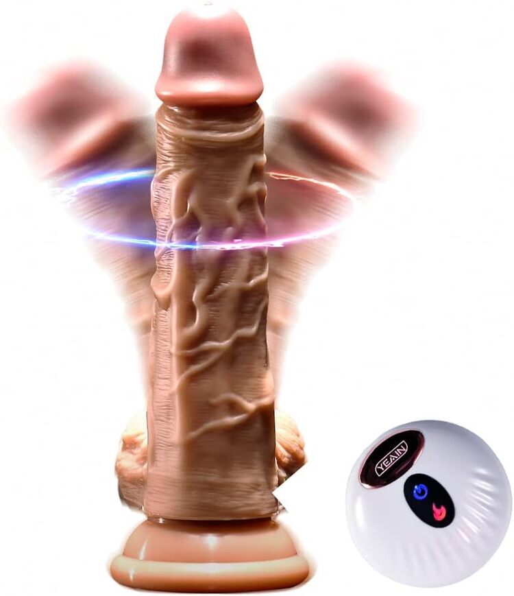 Dương vật giả YEAIN DEVIL rung xoay sưởi ấm điều khiển từ xa
