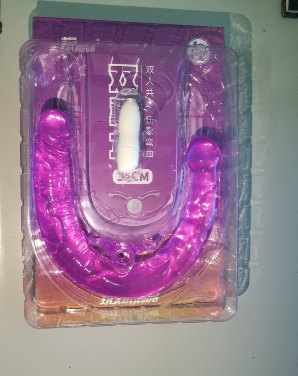 Dương vật giả 2 đầu có rung dùng cho âm đạo và hậu môn