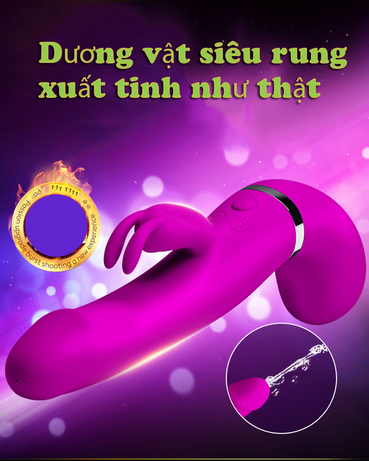 Dương vật giả siêu rung bắn tinh Henry