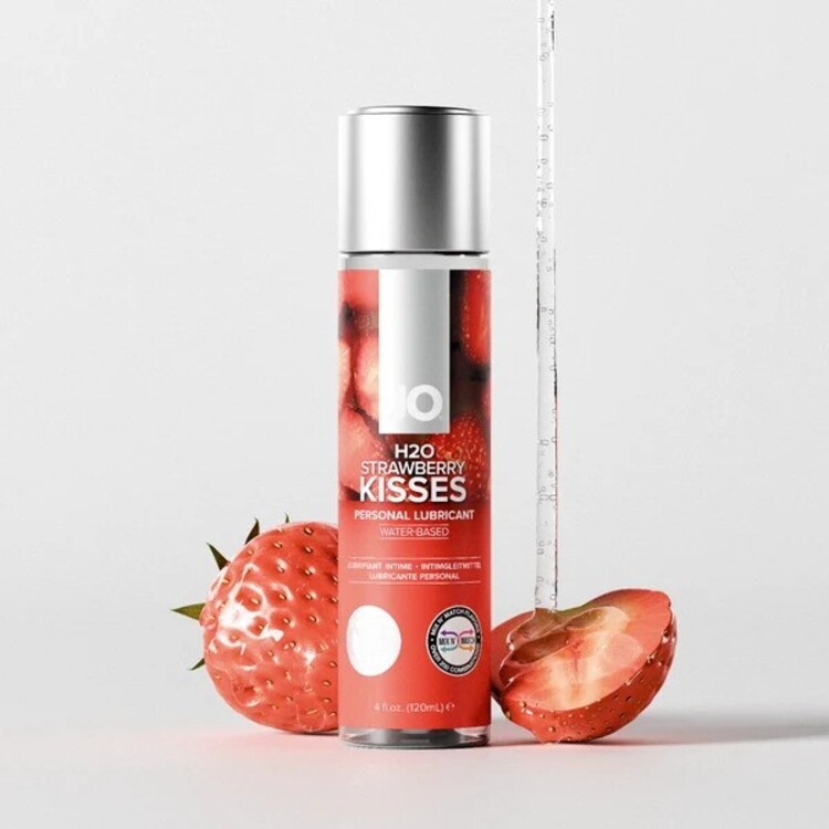 JO Strawberry Kisses gel gốc nước hương dâu cho cặp đôi
