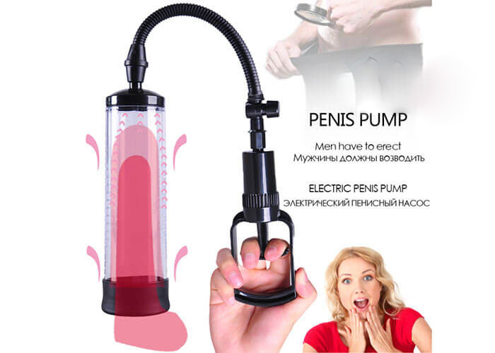 Hãy khởi động dương vật lên 70% rồi cho vào máy tập to dương vật bơm tay hoặc bơm tự động