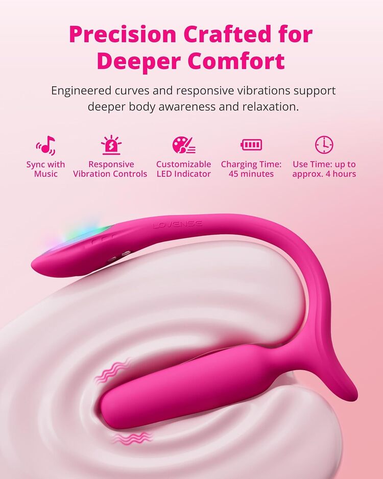 Lovense Lush Anal trứng rung hậu môn silicon mềm