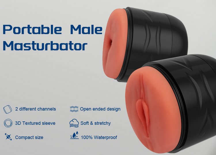 Máy bay thủ dâm 2 đầu Mini vỏ ABS cao cấp có nắp đậy