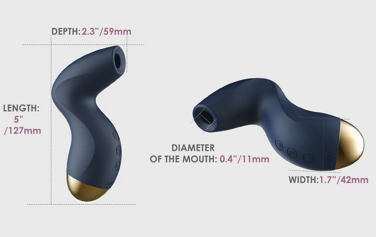 Máy bú nút Svakom PULSE PURE 5 chế độ hút chống nước 100%