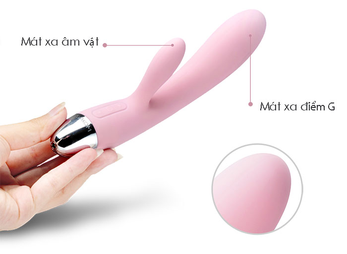 Máy mát xa cao cấp SVAKOM Alice rung kép thông minh