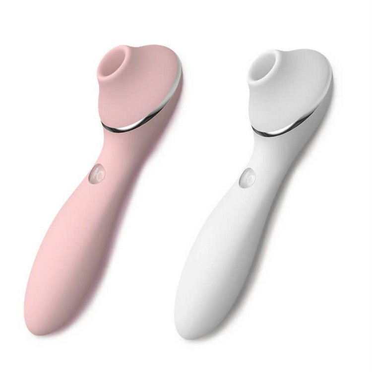 Máy rung bú làm ấm âm vật Kiss Toy có 2 mầu Hồng và Trắng