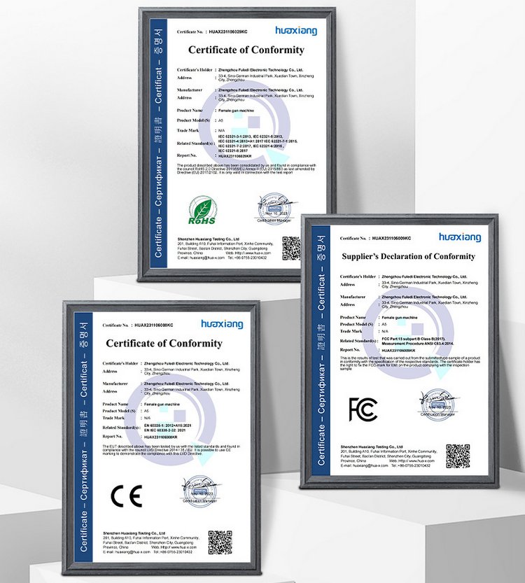 Kiểm nghiệm an toàn máy A5 khi bán thị trường Châu Âu -USA