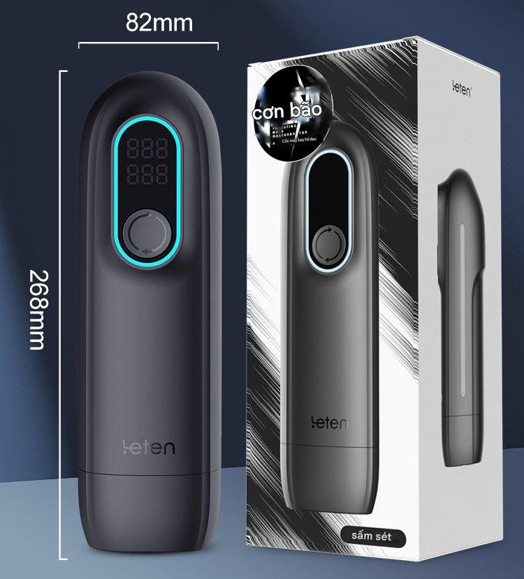 Kích thước và thông số máy thủ dâm Leten Black Hole Pro