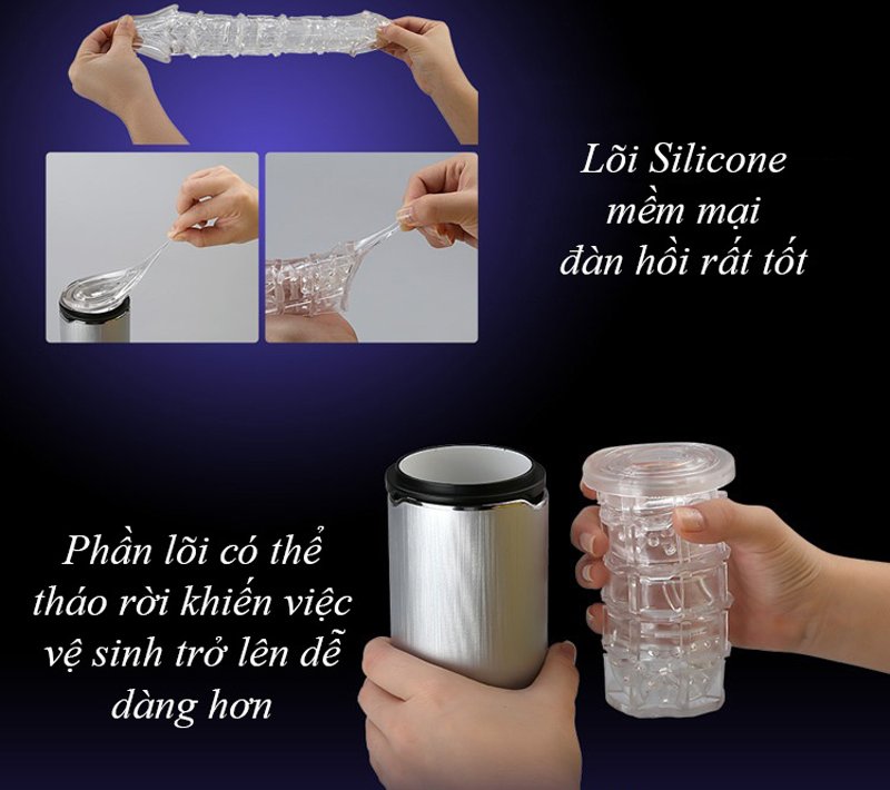 Silicon cao cấp ôm chặt tạo lực bóp và ma sát mạnh.