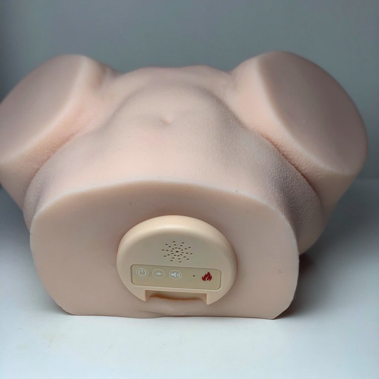 Bảng điều khiển mông giả Corgi với 3 nút chức năng rung, hút, rên, sưởi