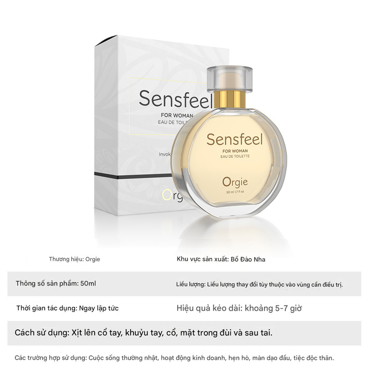 orgie sensfeel for her 50ml eau de toilette pheromone nữ hương hoa trái cây quyến rũ