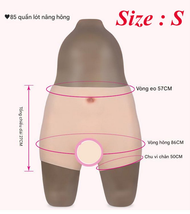 Thông số kích thước quần silicon size S