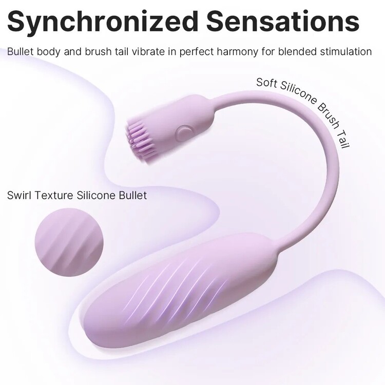 Trứng rung Svakom Plume đuôi chổi mềm mại silicone cao cấp