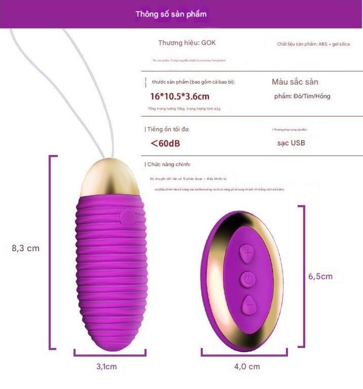 Thông số kỹ thuật trứng rung GOK điều khiển từ xa