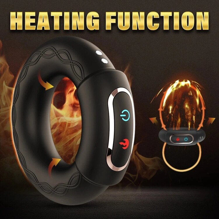 Vòng rung dương vật VENUSFUN sưởi ấm silicone cao cấp