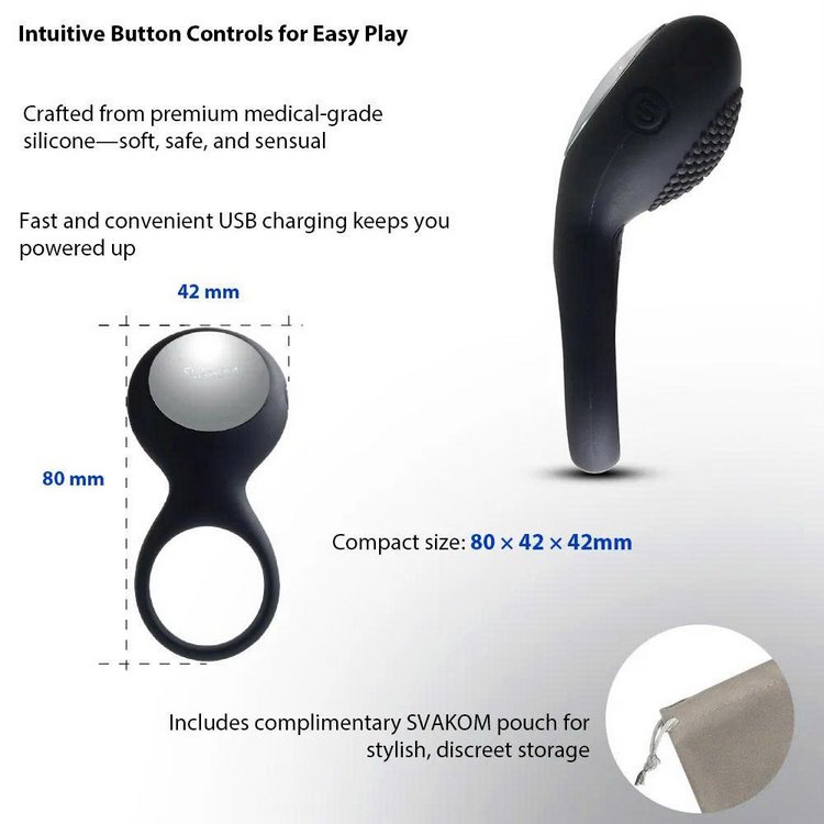 Vòng rung Svakom Tyler chất liệu silicone mềm mại